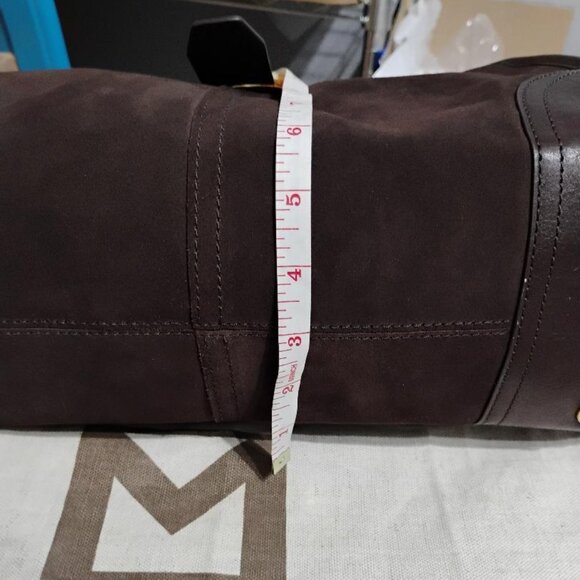 Michael Kors Hudson Large Suede Leather Tote Bag Walnut Brown NWT - Picture 15 of 16